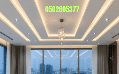 Modern Gypsum Ceiling Installation in Dammam